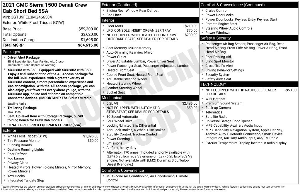 Used 2021 GMC Sierra 1500 Denali AWD/4WD image 6
