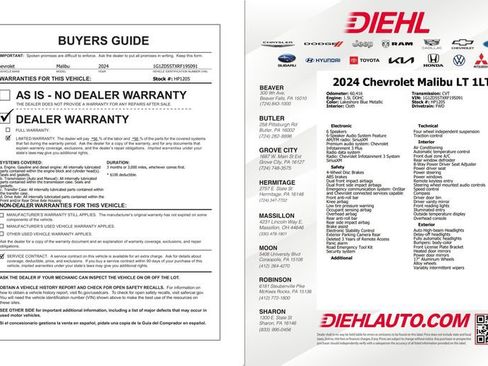 Used 2024 Chevrolet Malibu LT FWD image 35