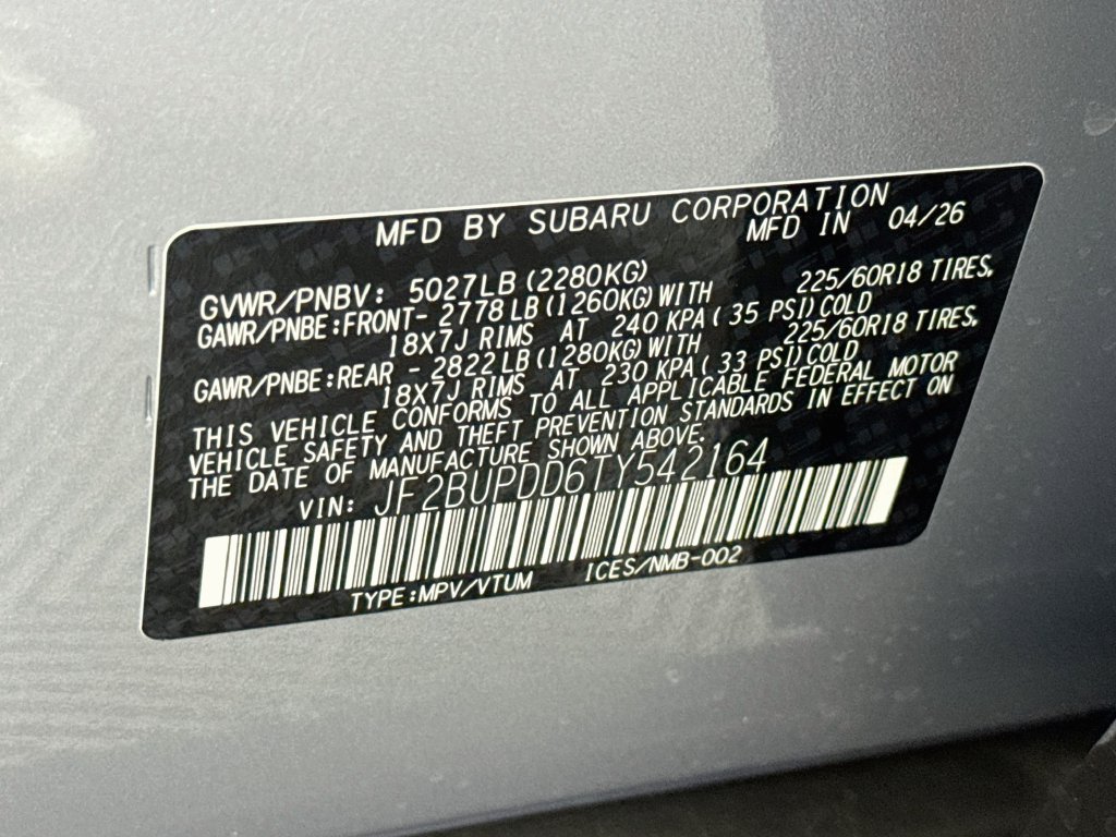 New 2026 Subaru Outback Limited AWD/4WD image 33
