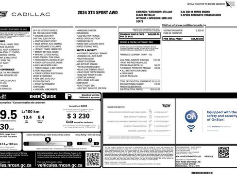 Used 2024 Cadillac XT4 Sport w/ LPO, Floor Liner Package AWD/4WD image 2