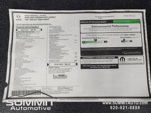 New 2025 RAM ProMaster 3500 w/ Safety Group image 24