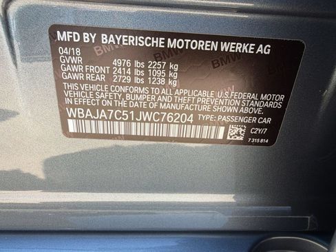 Used 2018 BMW 530i xDrive AWD/4WD image 24