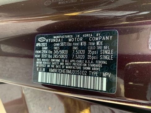 Used 2021 Hyundai Palisade Calligraphy w/ Cargo Package AWD/4WD image 33