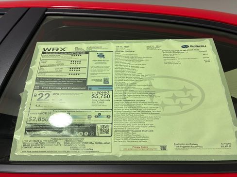 New 2026 Subaru WRX Premium image 10