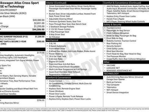 Used 2023 Volkswagen Atlas Cross Sport SE w/ Panoramic Sunroof Package image 2