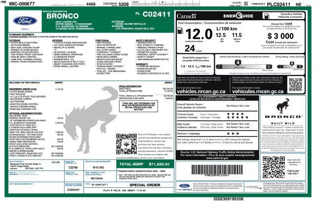 Used 2023 Ford Bronco Outer Banks AWD/4WD image 2