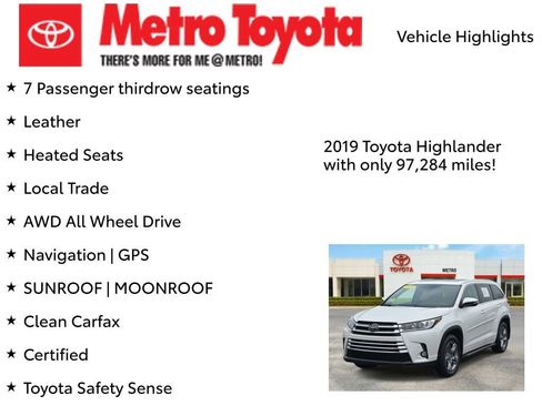 Certified 2019 Toyota Highlander Limited Platinum image 8