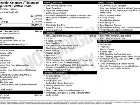 Used 2021 Chevrolet Colorado LT w/ Fleet Safety Package RWD image 22