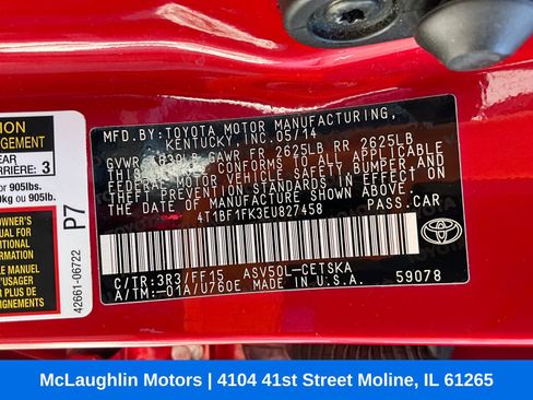 Used 2014 Toyota Camry SE w/ Fleet Convenience Package image 19