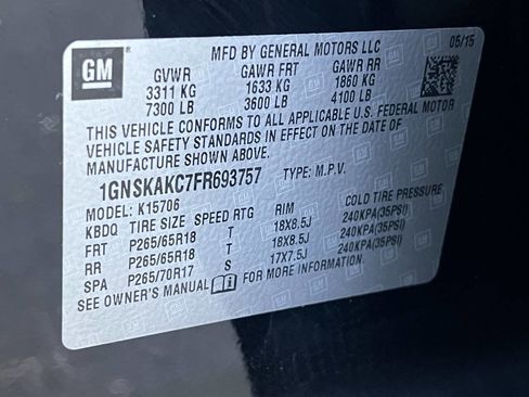 Used 2015 Chevrolet Tahoe LS w/ Driver Alert Package AWD/4WD image 40