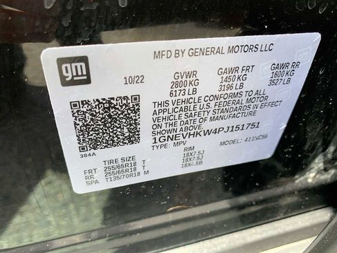 Certified 2023 Chevrolet Traverse LT w/ LPO, Floor Liner Package AWD/4WD image 32