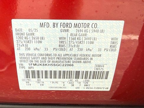 New 2025 Ford Explorer ST-Line w/ Premium Package image 20