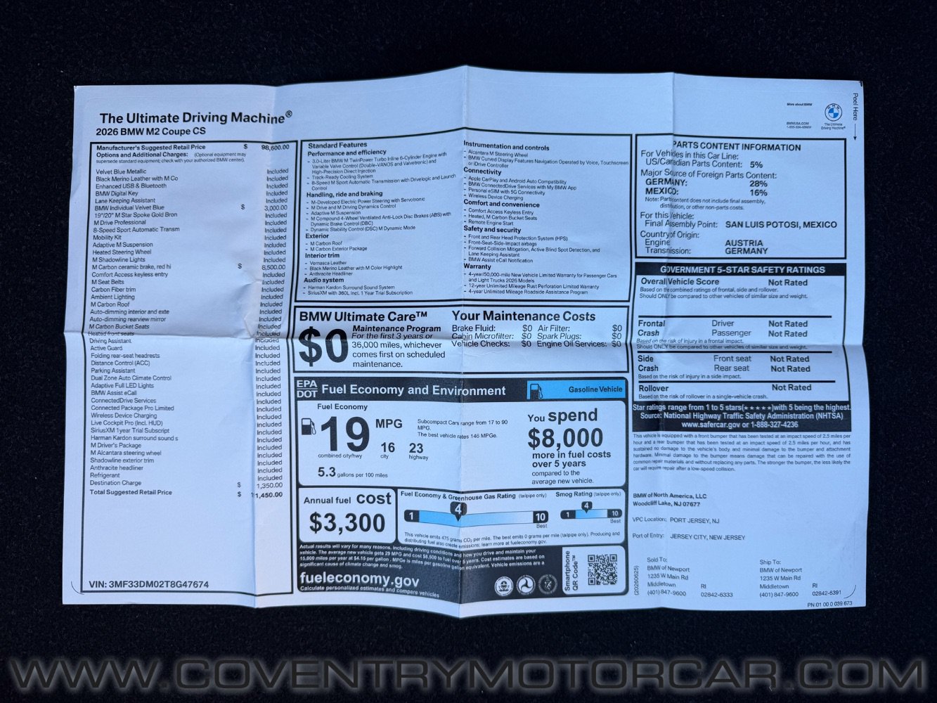 Used 2026 BMW M2 CS RWD image 21