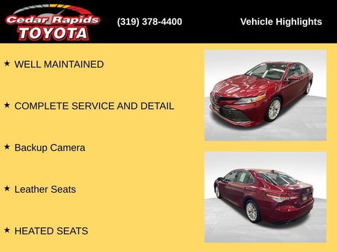 Used 2020 Toyota Camry XLE w/ Carpet Mat Package FWD image 7
