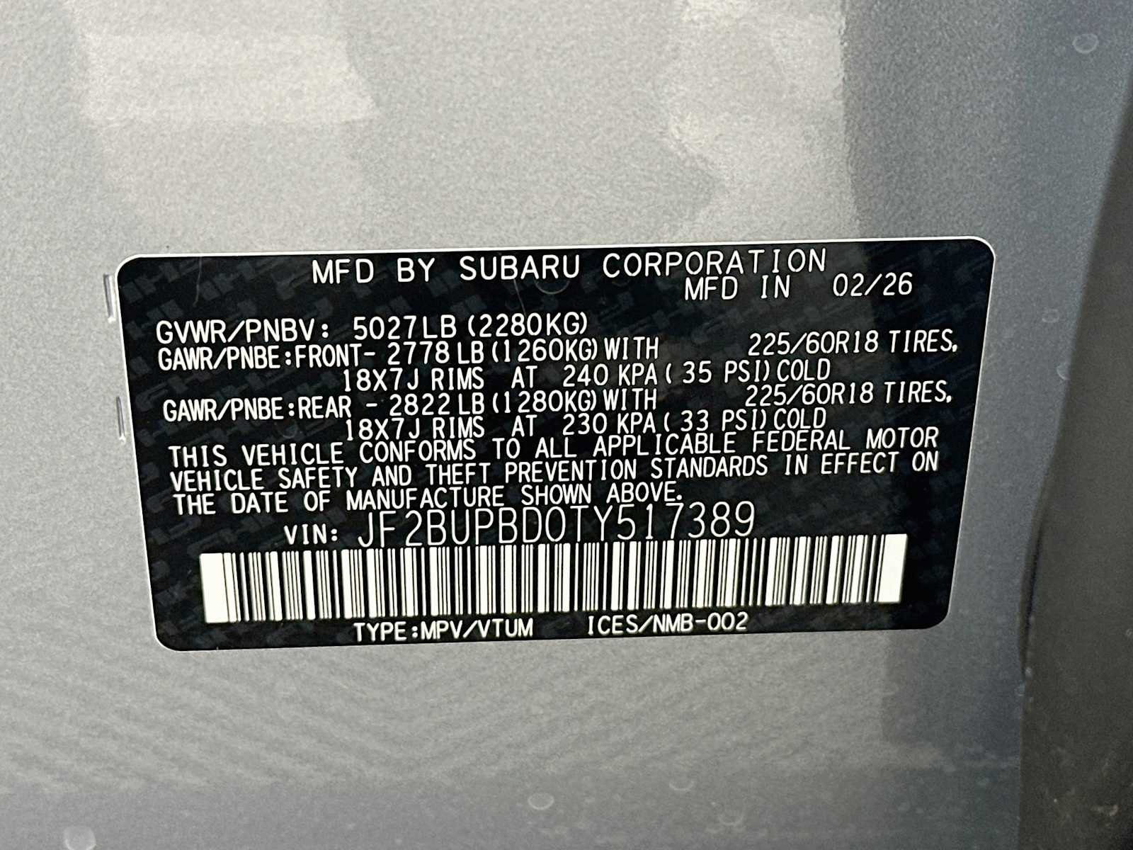 Certified 2026 Subaru Outback Premium AWD/4WD image 31