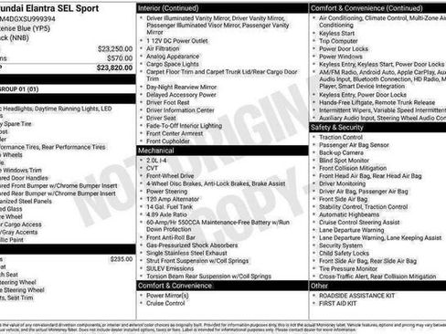 New 2025 Hyundai Elantra Sport image 20