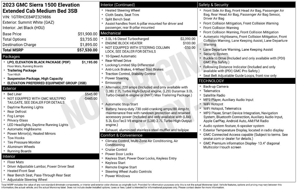 Used 2023 GMC Sierra 1500 Elevation RWD image 10
