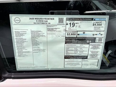 New 2026 Nissan Frontier S w/ Tow Package AWD/4WD image 35