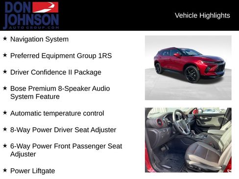 Used 2023 Chevrolet Blazer RS w/ Driver Confidence II Package AWD/4WD image 6