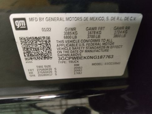 Used 2022 Chevrolet Silverado 1500 Custom w/ Safety Confidence Package RWD image 33
