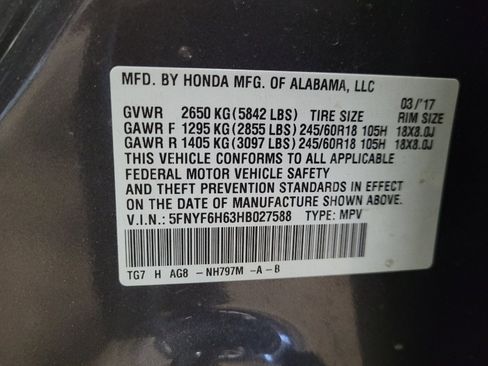 Used 2017 Honda Pilot EX-L image 33
