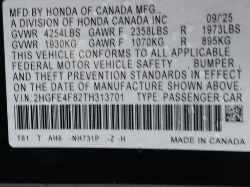 Used 2026 Honda Civic Sport image 28