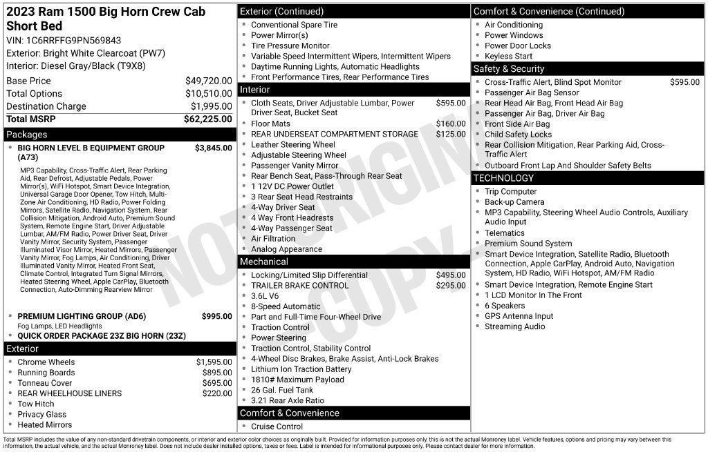 Used 2023 RAM 1500 4x4 Crew Cab image 24