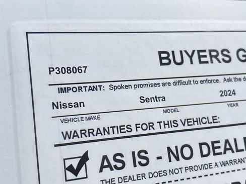 Certified 2024 Nissan Sentra S FWD image 36