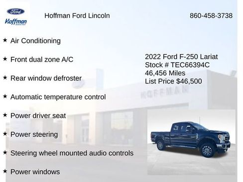 Certified 2022 Ford F250 Lariat w/ Snow Plow Prep Package image 12