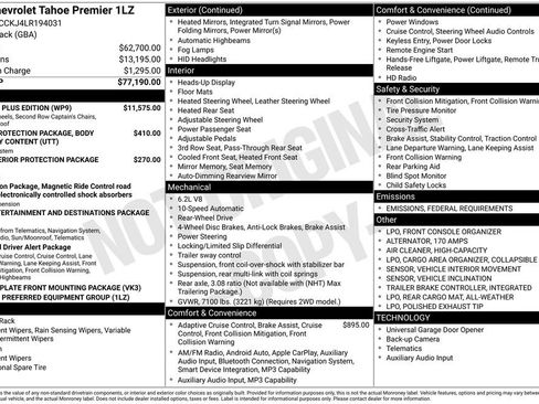 Used 2020 Chevrolet Tahoe Premier w/ Premier Plus Edition image 6