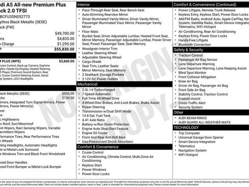 Certified 2025 Audi A5 2.0T Premium Plus w/ Premium Plus image 29