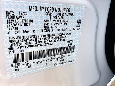 New 2026 Ford Maverick XL w/ Equipment Group 101A image 13