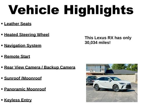 Used 2023 Lexus RX 350 Premium Plus w/ Accessory Package (Z1) AWD/4WD image 39