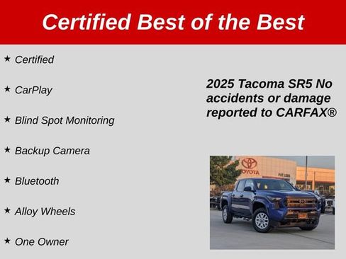 Certified 2025 Toyota Tacoma SR5 RWD image 37