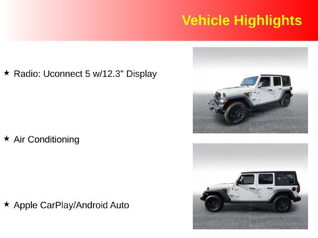 Used 2024 Jeep Wrangler Unlimited Sport AWD/4WD image 3