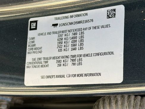 Used 2021 Chevrolet Tahoe LT RWD image 45