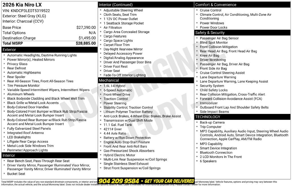 Used 2026 Kia Niro LX FWD image 38