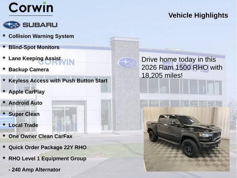 Used 2026 RAM 1500 RHO w/ RHO Level 1 Equipment Group AWD/4WD image 6