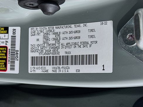 Used 2023 Toyota Tundra SR5 w/ TRD Sport Premium Package image 12