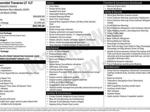 Certified 2026 Chevrolet Traverse LT FWD image 35