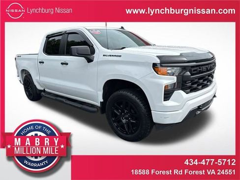 Used 2024 Chevrolet Silverado 1500 Custom w/ Turbomax Blackout Package AWD/4WD image 1