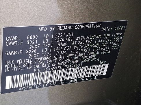 Certified 2023 Subaru Ascent Onyx Edition Limited image 28