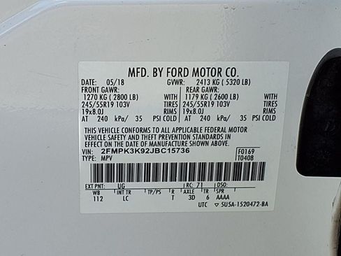 Used 2018 Ford Edge Titanium w/ Technology Package FWD image 13