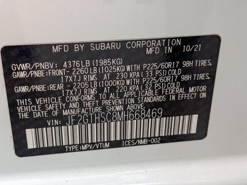 Used 2021 Subaru Crosstrek 2.5i Sport w/ Moonroof Package AWD/4WD image 15