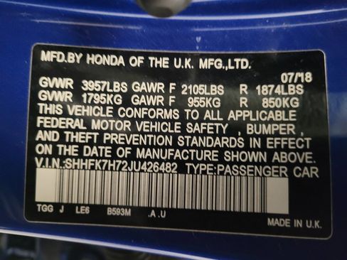 Used 2018 Honda Civic EX-L image 33