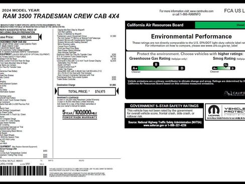 Used 2024 RAM 3500 Tradesman w/ Bed Utility Group AWD/4WD image 3