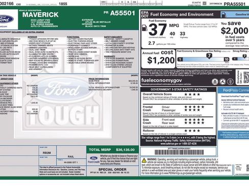 Used 2023 Ford Maverick Lariat w/ Lariat Luxury Package image 3