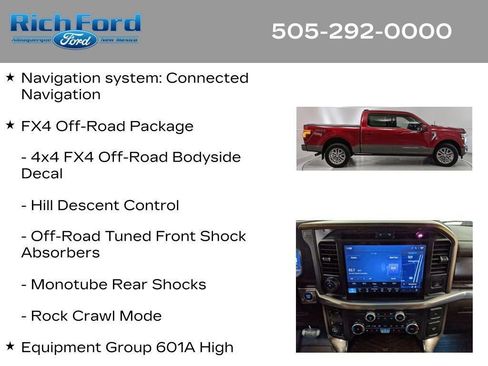 Certified 2025 Ford F150 King Ranch w/ FX4 Off-Road Package AWD/4WD image 13
