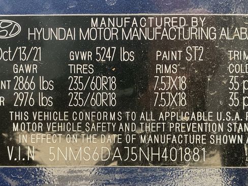 Used 2022 Hyundai Santa Fe SEL w/ Convenience Package image 17