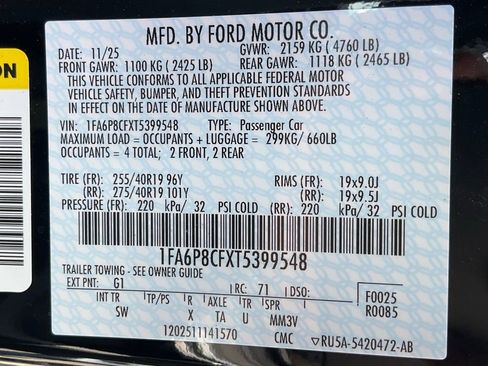 New 2026 Ford Mustang GT Premium w/ GT Performance Package image 47